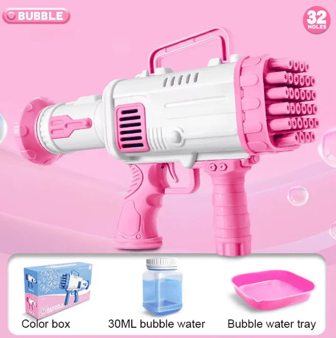 Bubble Gun Toy – Big Size, 32 Holes of Fun!